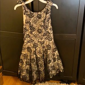 Delias size 7 lace rose dress. Not too short.